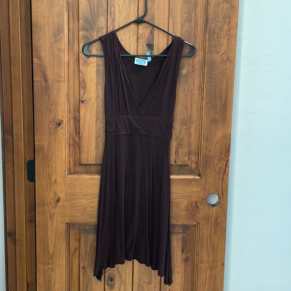 Purple form fitting dress